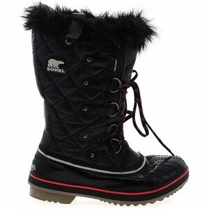 Sorel Joan of Arctic Black & red Winter Snow Boots size 7